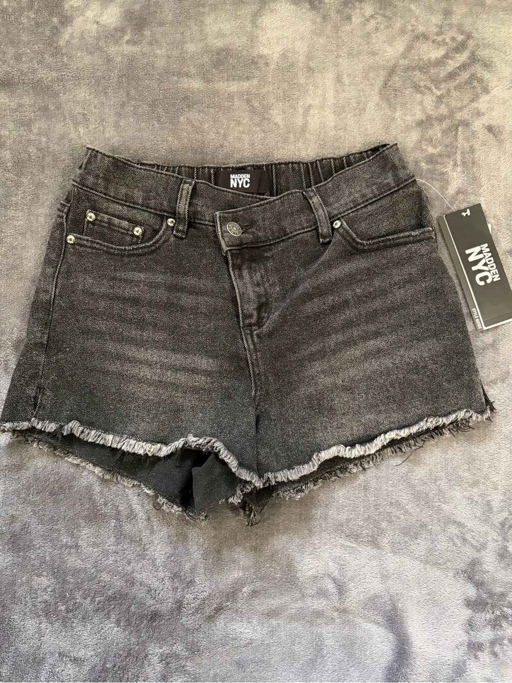 Women's Black Denim Shorts